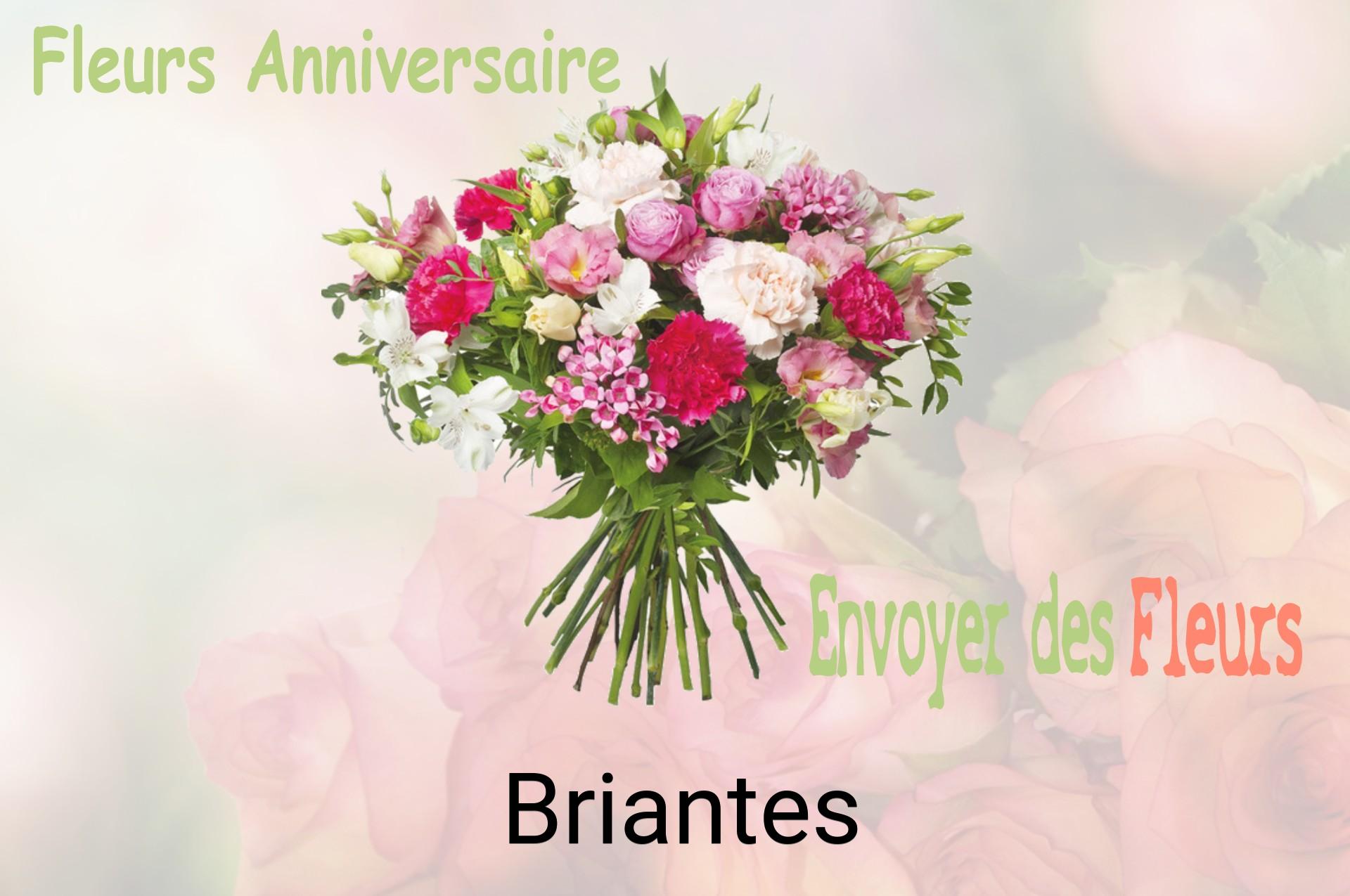Bouquet de fleurs d’anniversaire livré à Briantes